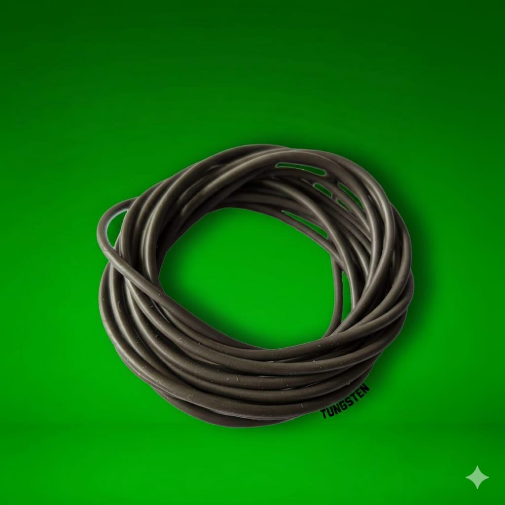 Dead Weight Tungsten Tubing On a green background