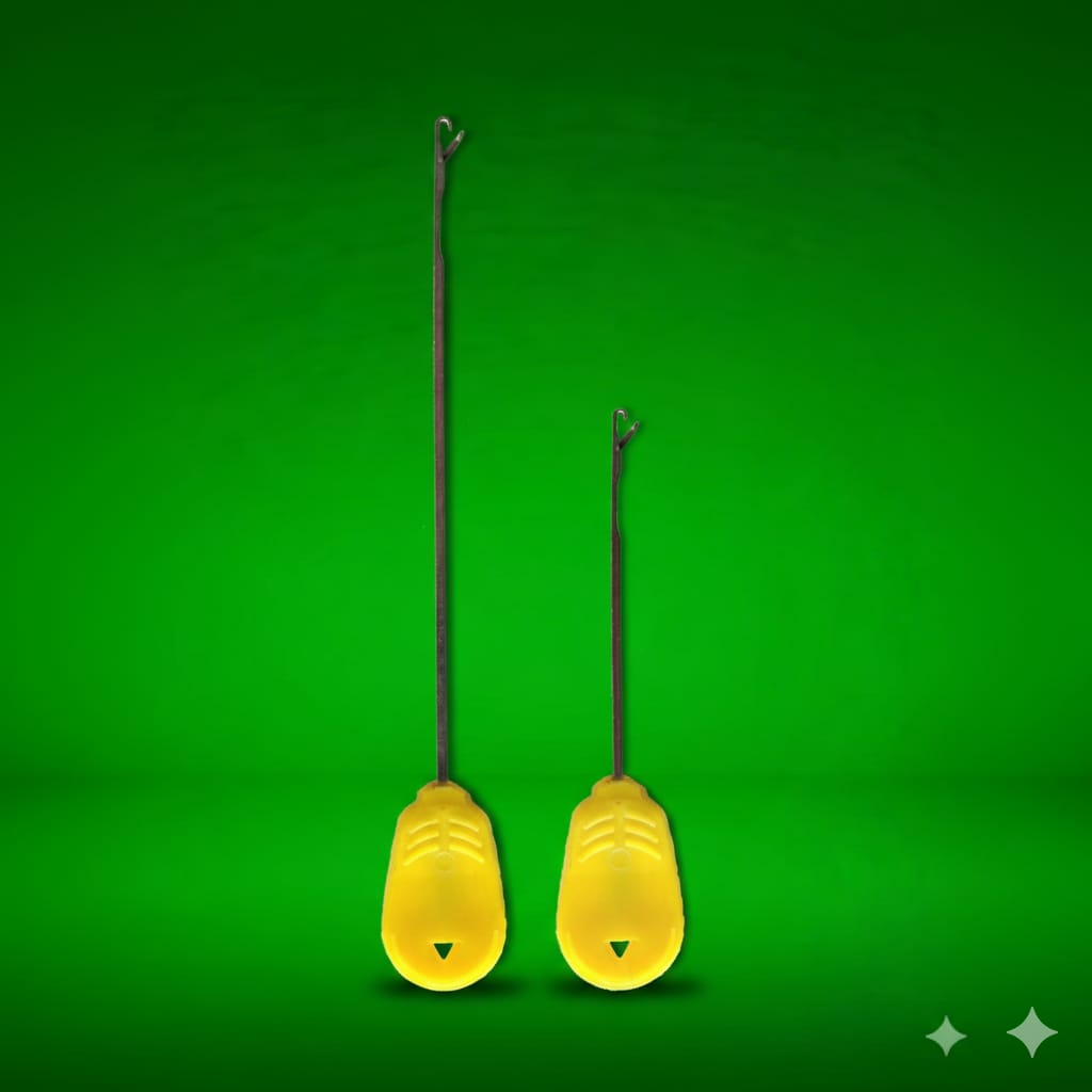 Latched Baiting NeedleS on a green background