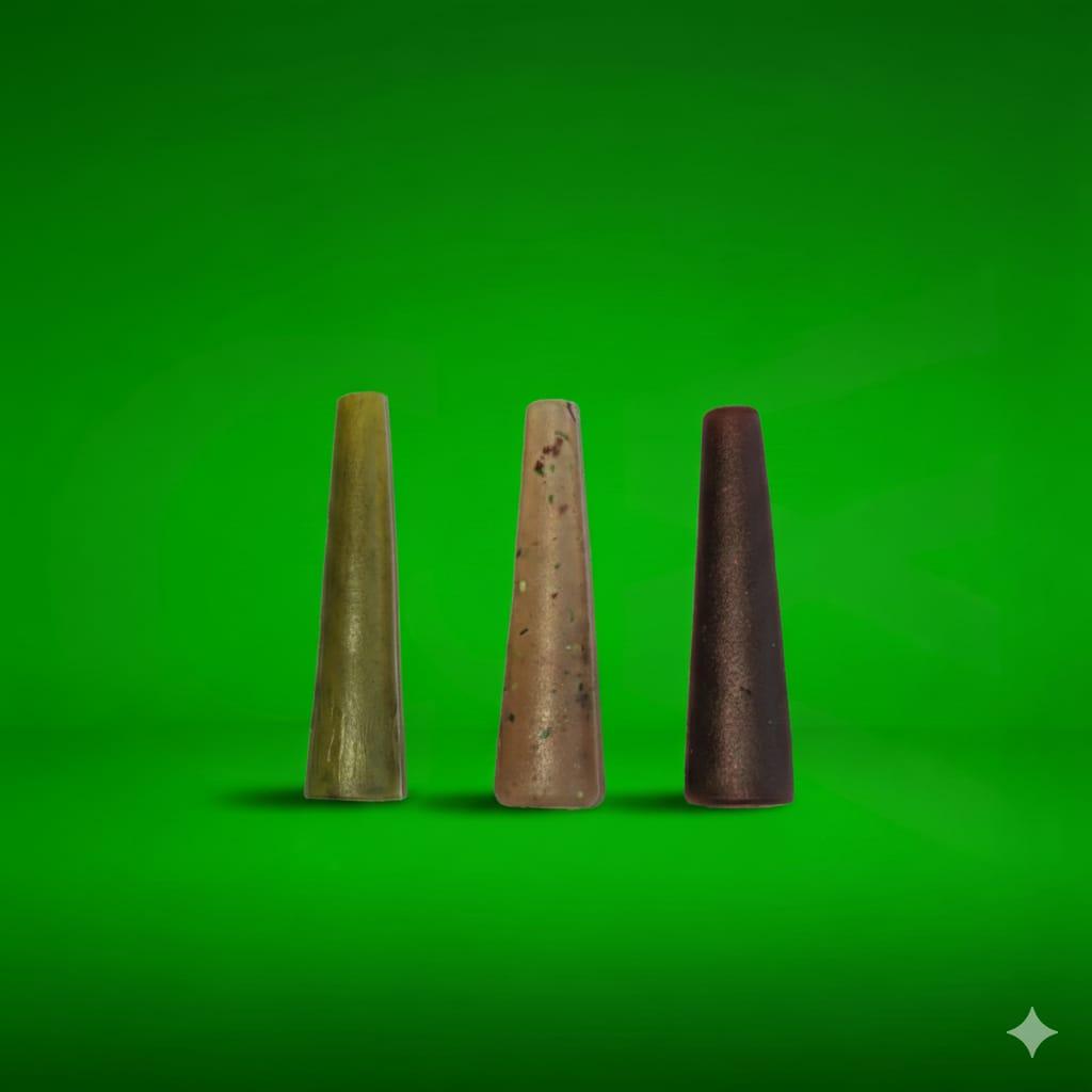 Lead Clip Tail Rubbers on a green background