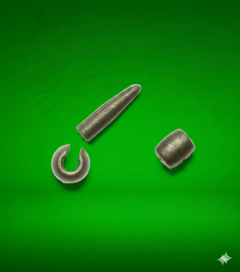  Naked Chod/Leadcore Safety Bead System 2 on a green background